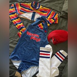 Chucky Childs play woman costume size s/m